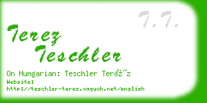terez teschler business card